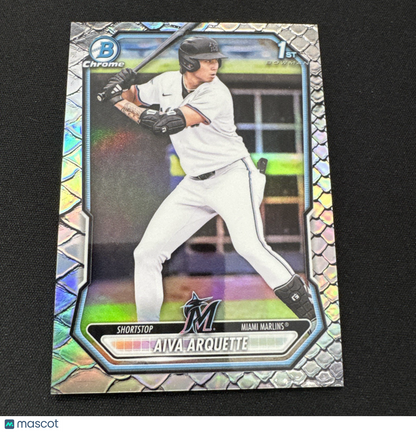 2026 Bowman Aiva Arquette 1st Bowman Chrome Reptilian