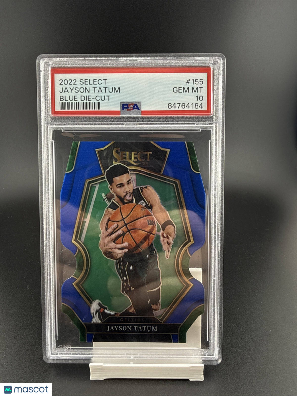 2022-23 Panini Select - Premier Level Die-Cut Jayson Tatum #155 Blue Prizm /249