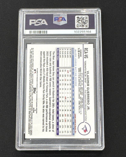 2024 Topps Chrome L/E  Mlb Refractor Chrome Autographs Vladimir PSA 9