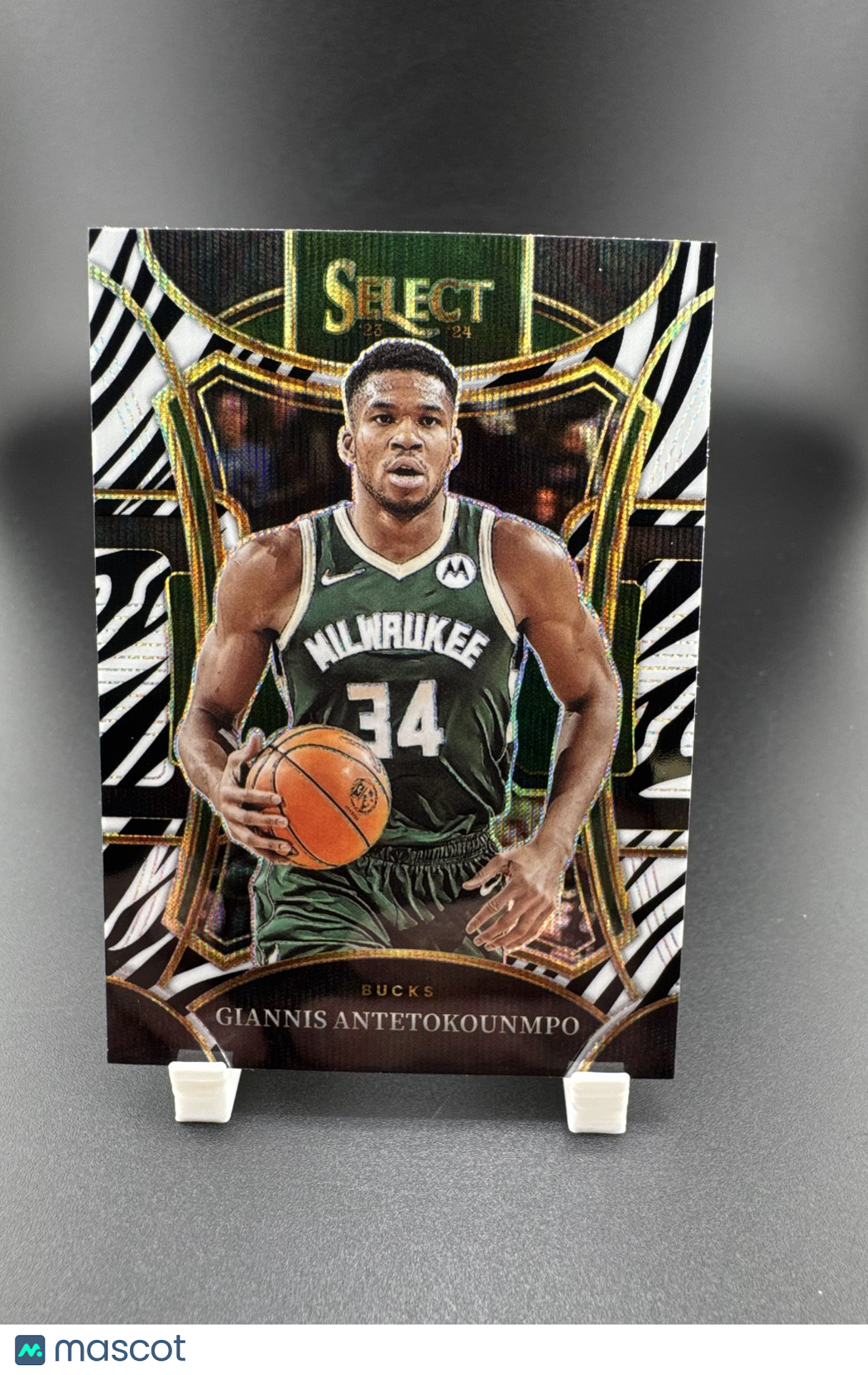 2023-24 Panini Select - Mezzanine Level Giannis Antetokounmpo #341 Zebra Prizm