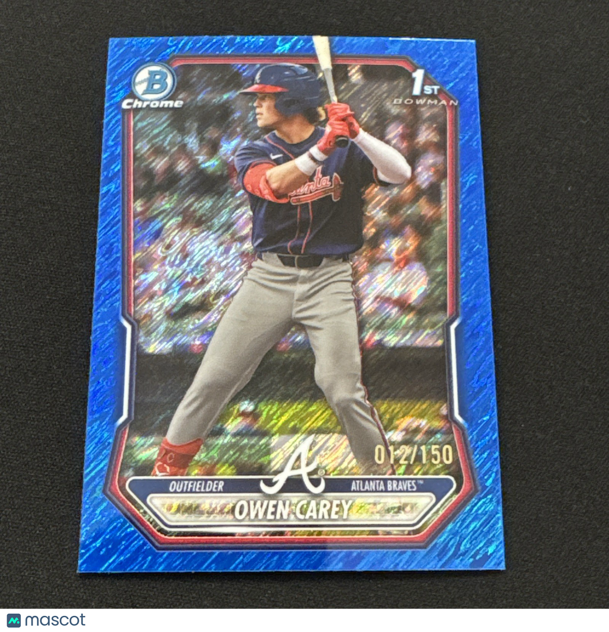 2026 Bowman 1st Chrome Blue Shimmer Owen Carey /150