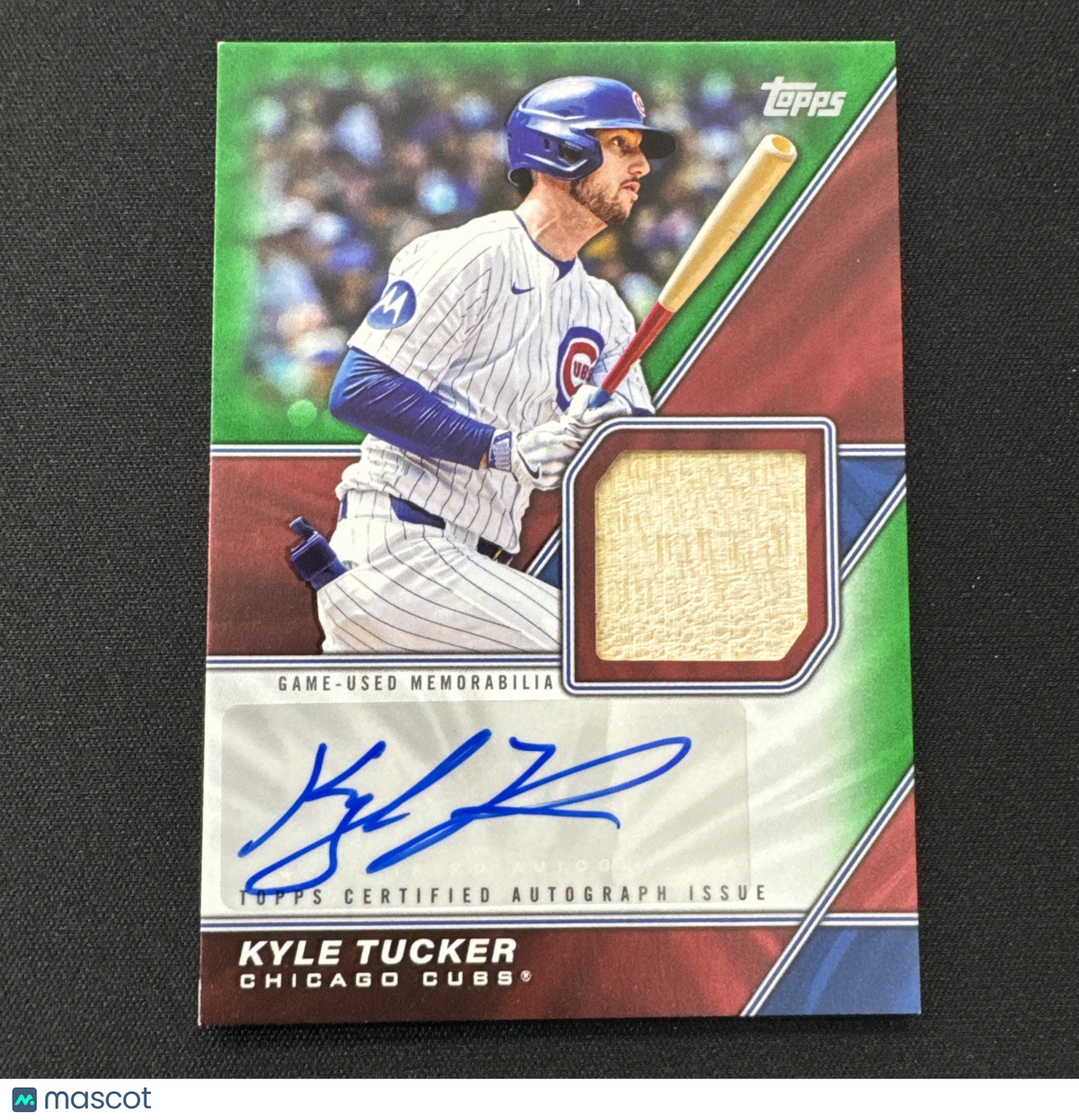 2026 Topps Series One - Kyle Tucker Auto Bat Relic Card /99 CUBS