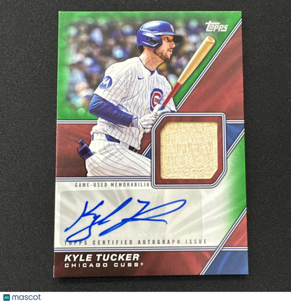 2026 Topps Series One - Kyle Tucker Auto Bat Relic Card /99 CUBS