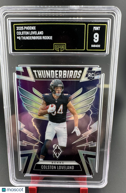 2025 Panini Phoenix - Thunderbirds Colston Loveland #9 (RC) GMA 9