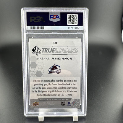 2022-23 Nathan MacKinnon Upper Deck SP Authentic True Leaders #TL18 PSA 10 Pop 1