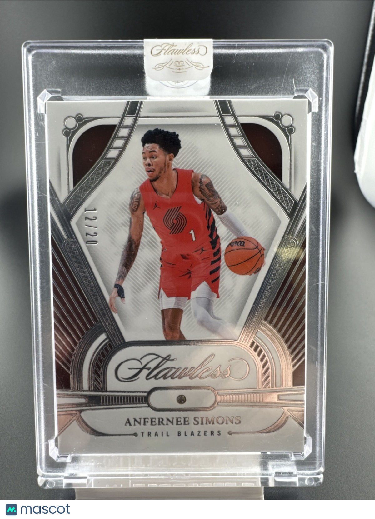 2023-24 NBA Panini Flawless No. 75 Anfernee Simons Diamond /20