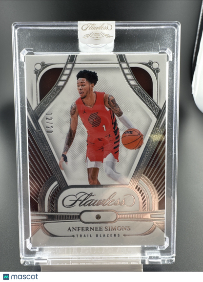 2023-24 NBA Panini Flawless No. 75 Anfernee Simons Diamond /20