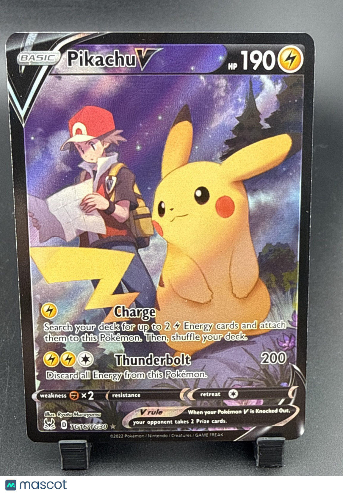 Pikachu V TG16/TG30 Swsh11: Lost Origin Trainer Gallery Holo