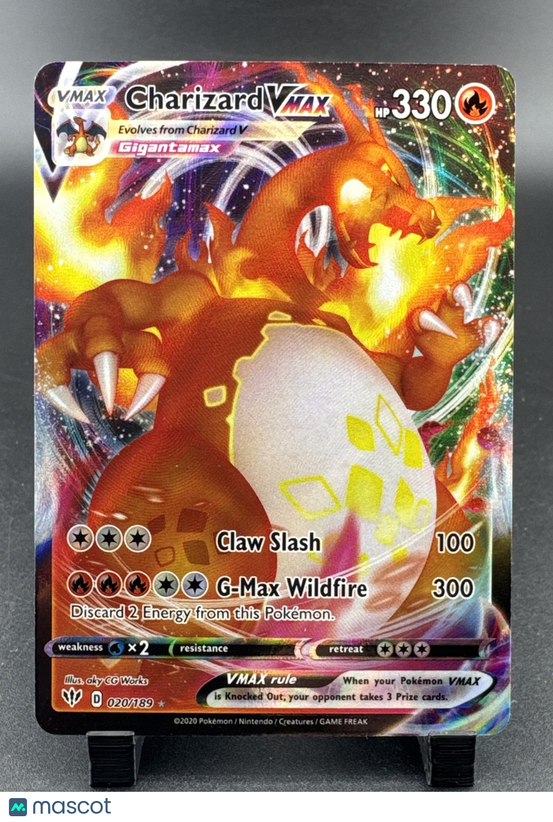 Charizard VMAX 020/189 Swsh03: Darkness Ablaze Holo
