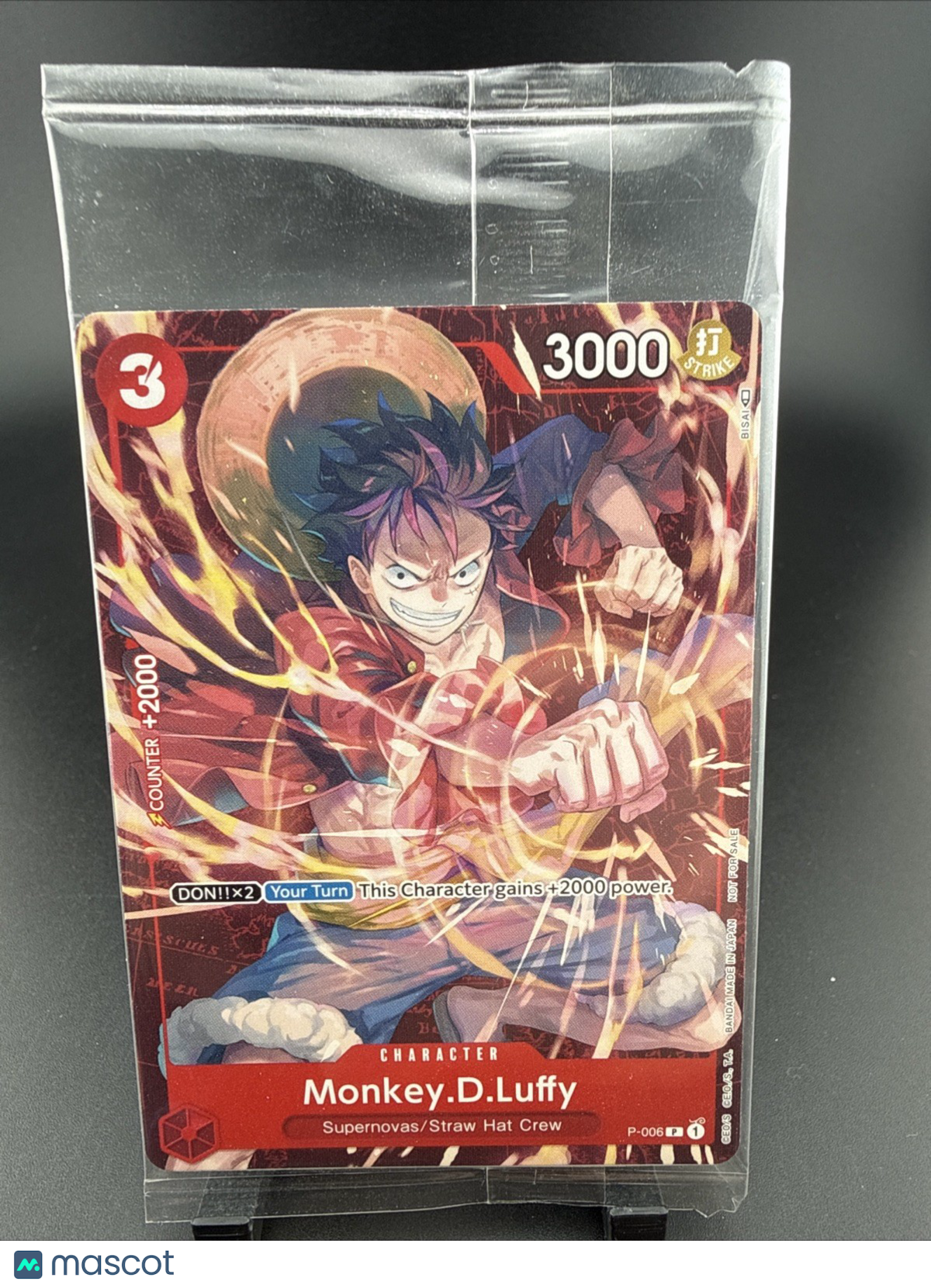 One Piece - Monkey.D.Luffy P-006 Retail Promo SEALED