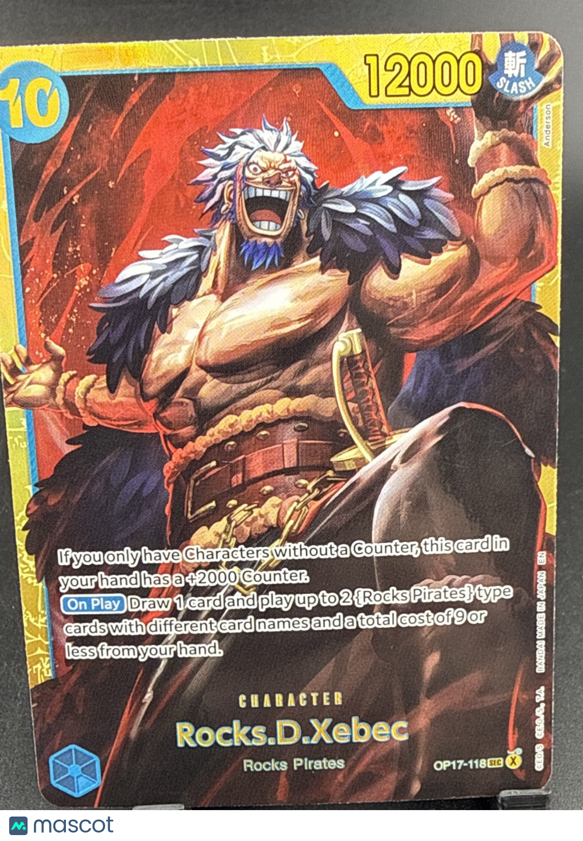 Rocks.D.Xebec (118) OP17-118 The World's Strongest Warriors Foil