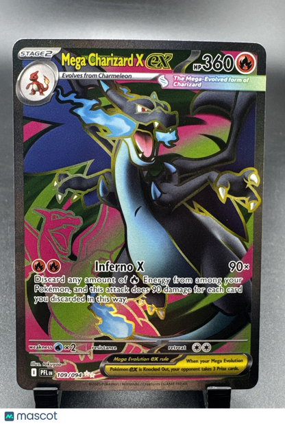 Mega Charizard X ex 109/094 Me02: Phantasmal Flames Holo