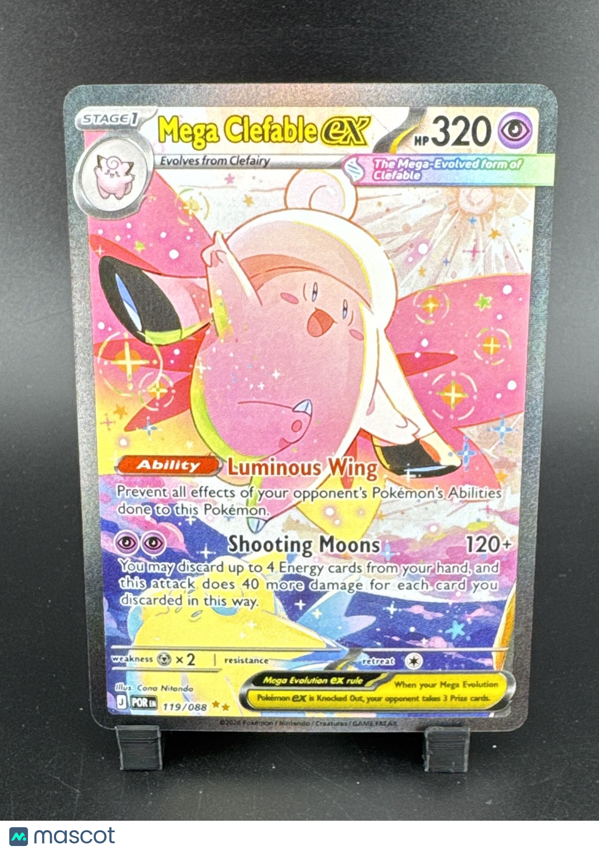 Mega Clefable ex 119/088 Me03: Perfect Order Holo