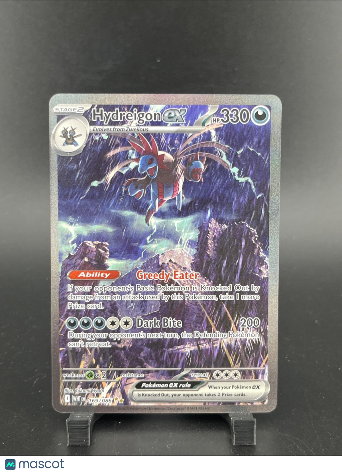 Hydreigon ex 169/086 SIR Pokemon White Flare English Full Art Holo