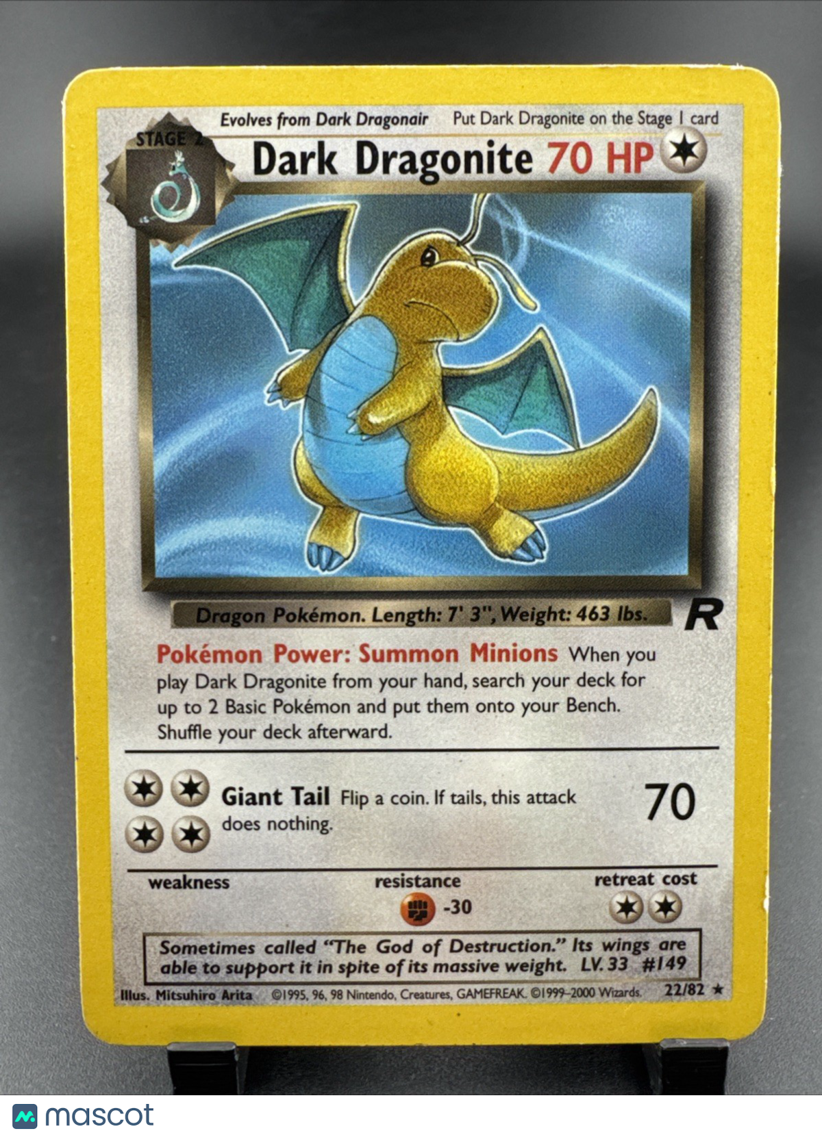 Dark Dragonite 22/82 Team Rocket Regular