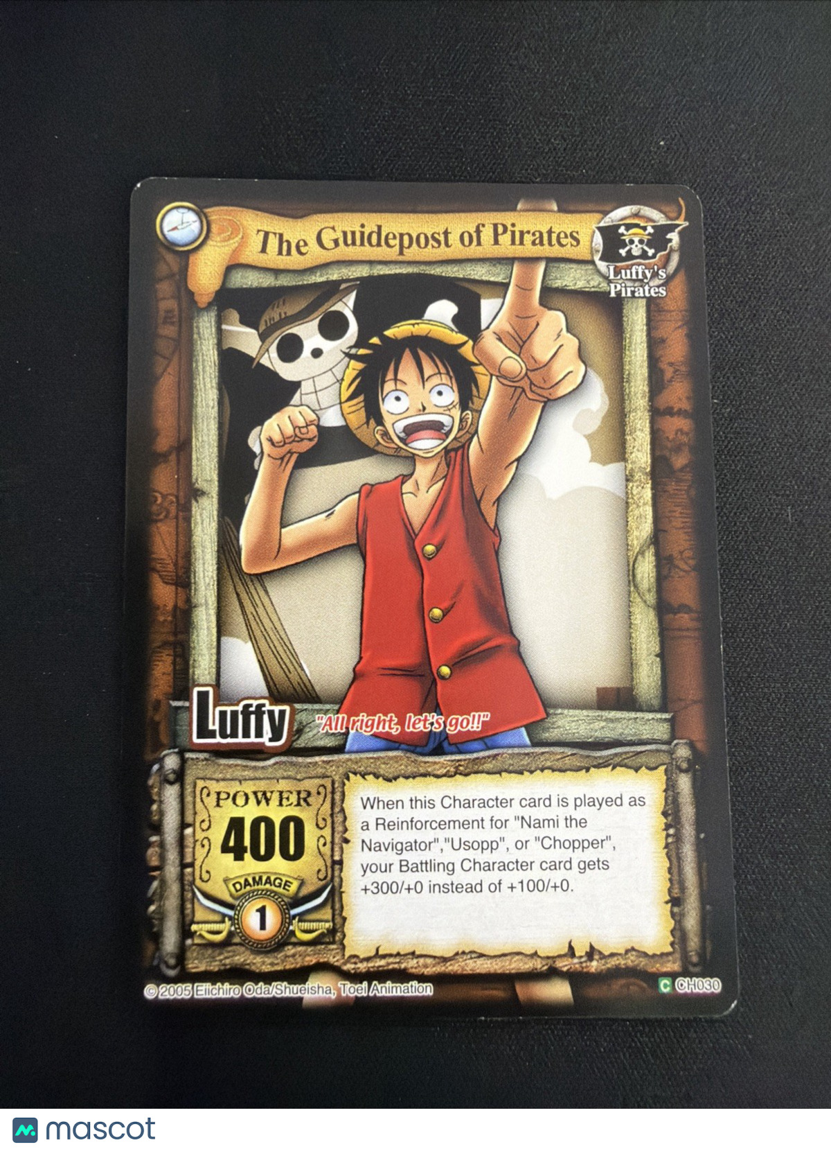 One Piece CCG The Guidepost of Pirates Luffy CH030 2005 Vintage English