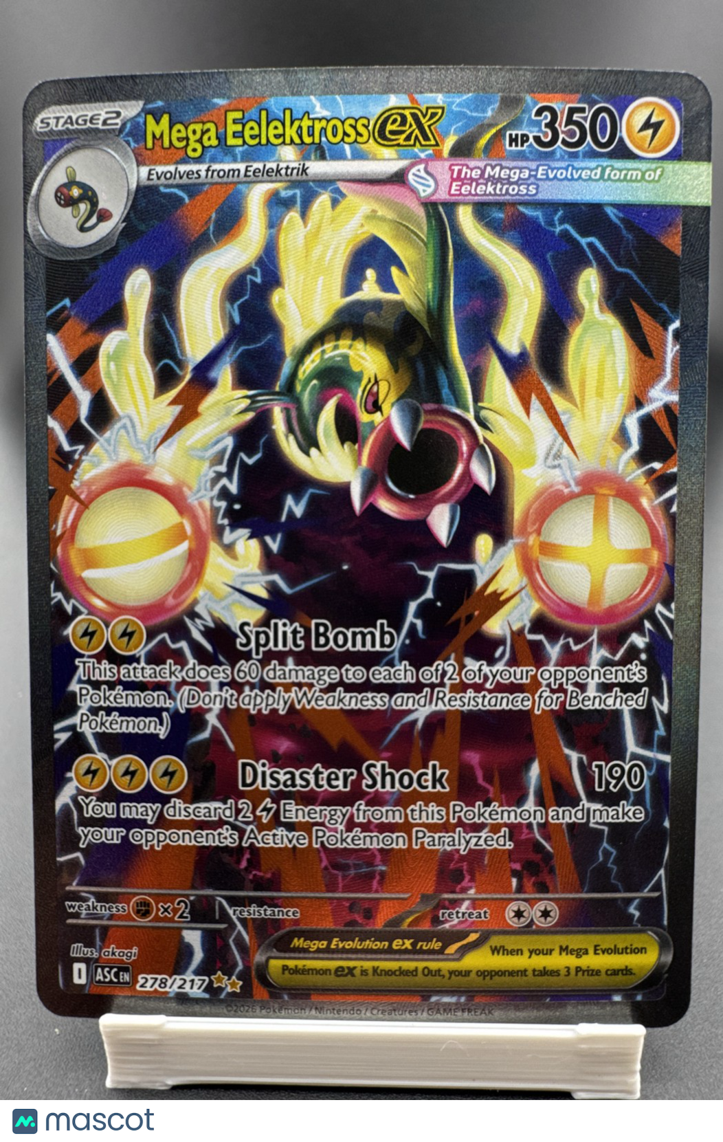 Mega Eelektross ex 278/217 Me: Ascended Heroes Holo