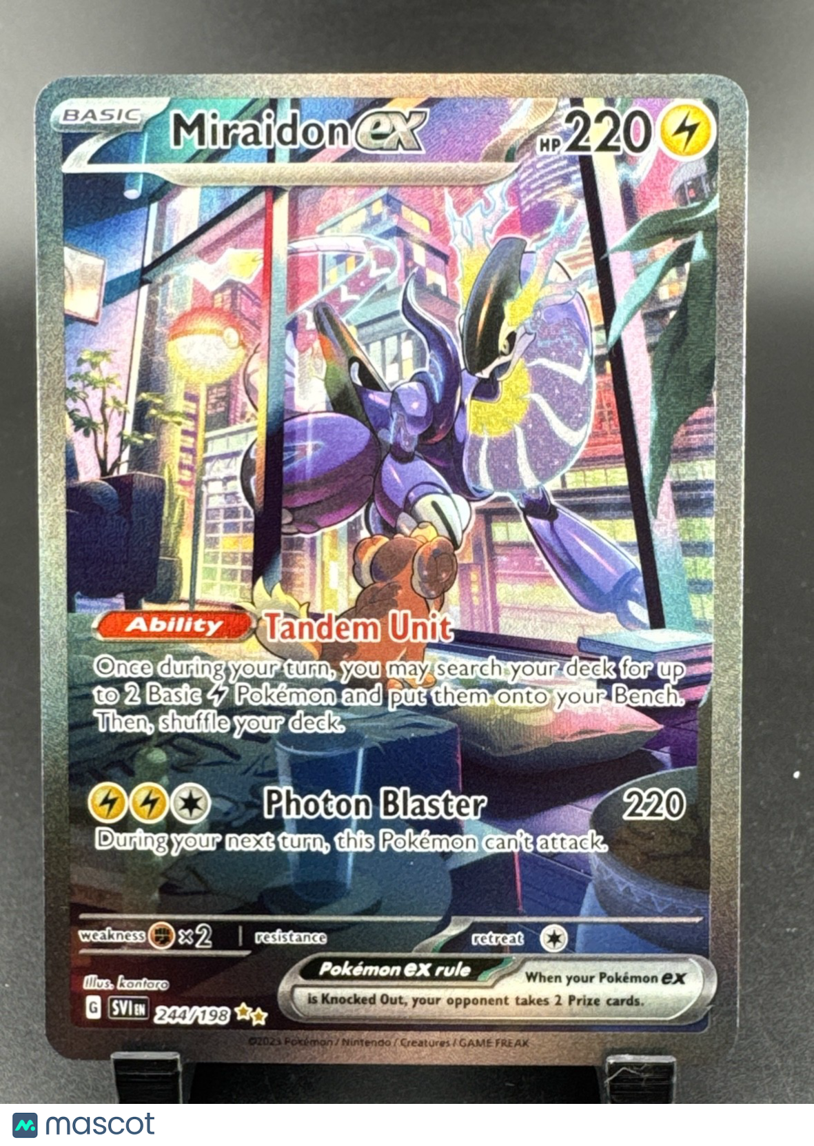 Miraidon ex 244/198 SV01: Scarlet & Violet Base Set Holo