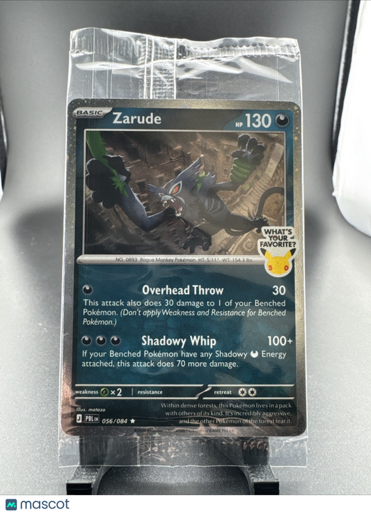 Zarude 056/084 GameStop Promo - Pitch Black - Brand New Sealed