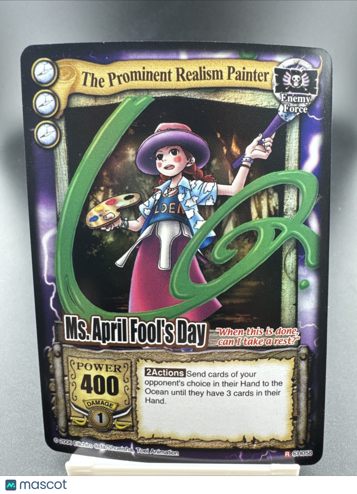 Bandai One Piece CCG Card Ms. April Fool's Day The Prominent Realism Painter '06