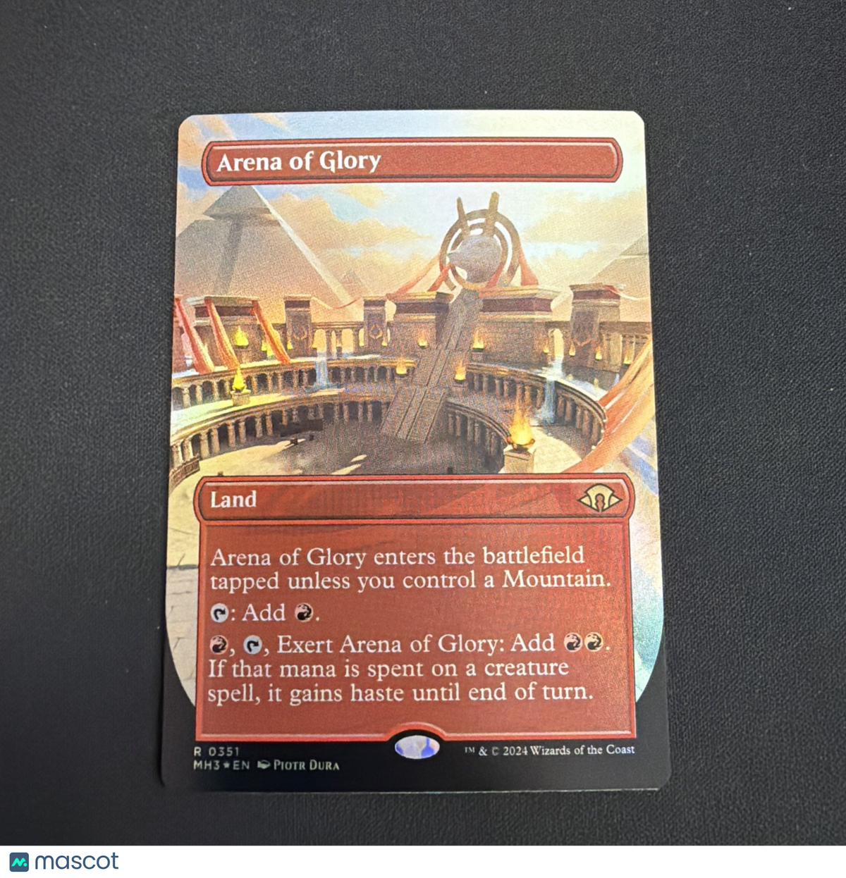 MTG Arena of Glory Modern Horizons 3 Rare Foil Borderless Land 351 2024 NM