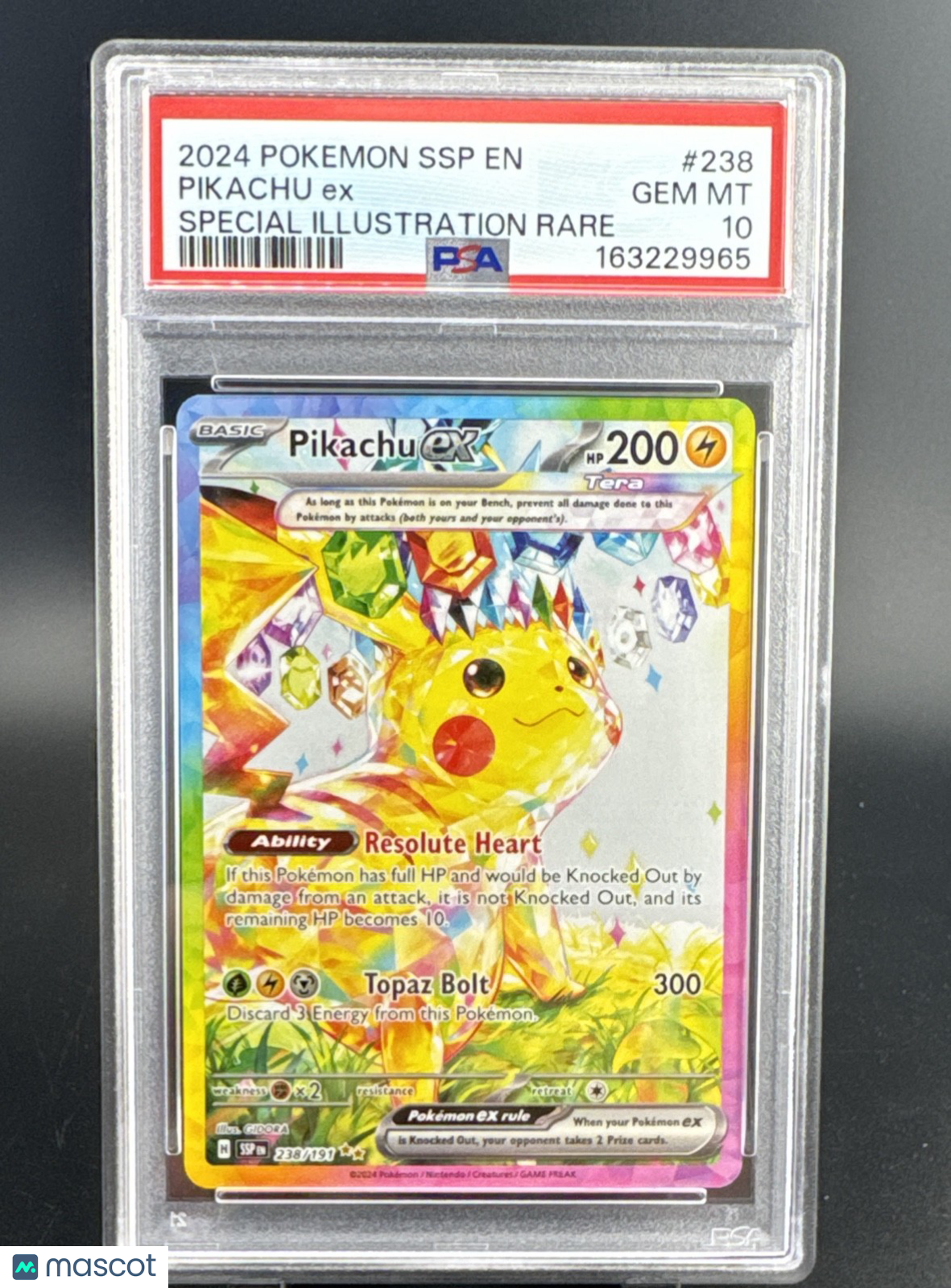 Pikachu ex 238/191 Sv08: Surging Sparks Holo