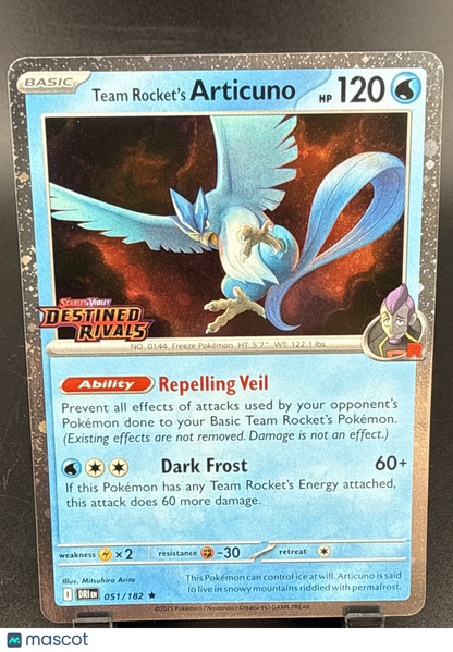 Team Rocket's Articuno - (Cosmos Holo) (Destined Rivals Stamp) 051/182...