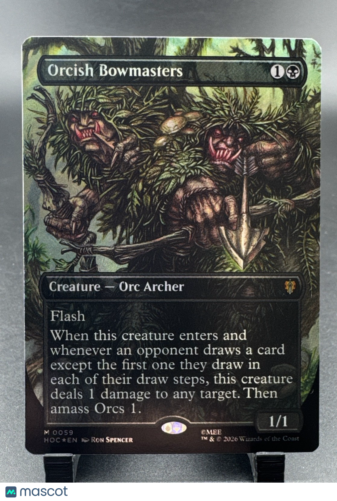 Orcish Bowmasters (Borderless) (Surge Foil) The Hobbit: Eternal-Legal Foil