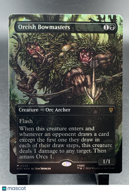 Orcish Bowmasters (Borderless) (Surge Foil) The Hobbit: Eternal-Legal Foil