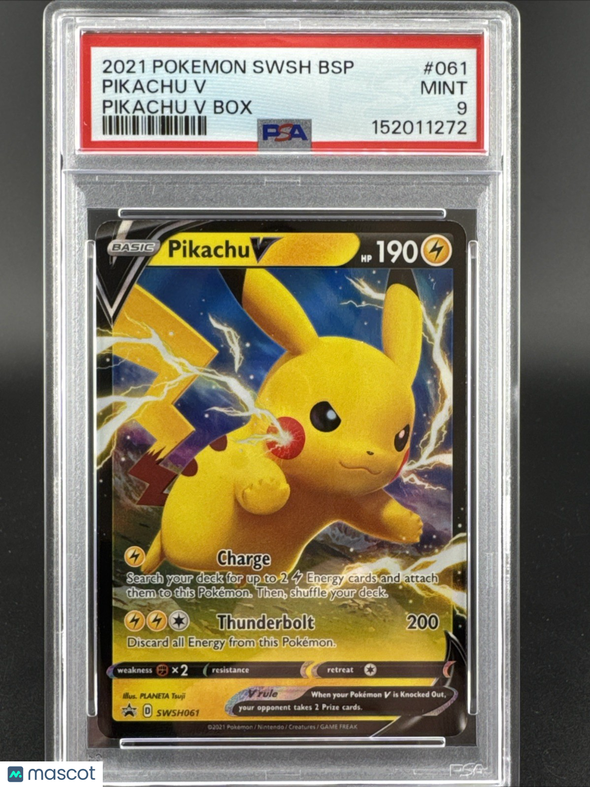 Pikachu V SWSH061 SWSH: Sword & Shield Promo Cards Holo