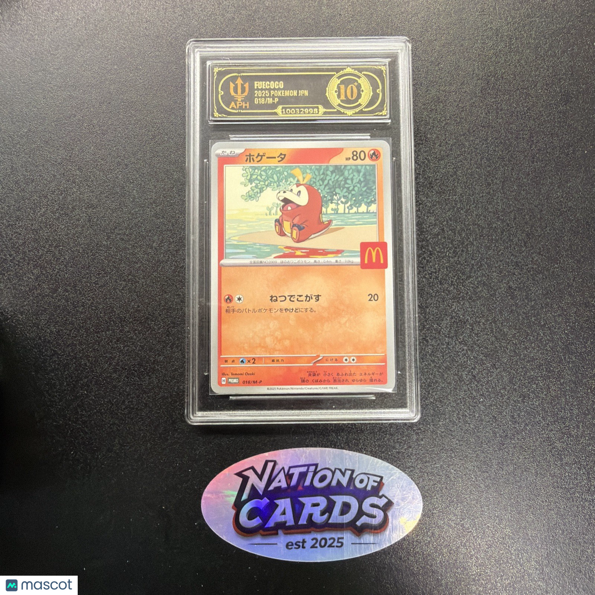 2025 Pokemon Fuecoco 018/M-P McDonald's Japanese Grade10 GEM MINT APH 10
