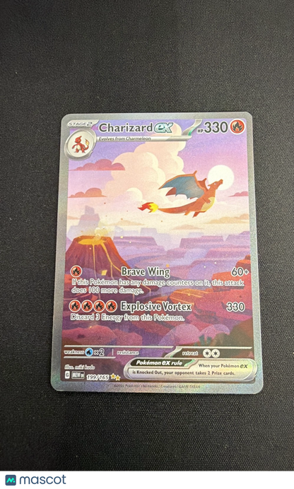 Charizard ex 199/165 Sv: Scarlet & Violet 151 Holo