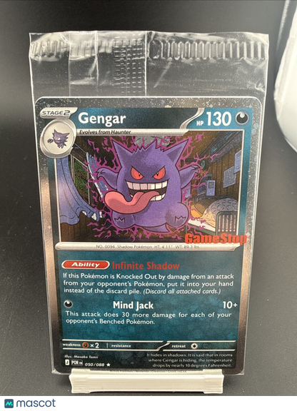 Pokémon Gengar Promo Card 050/088 Mind Jack 130 HP English TCG 2022