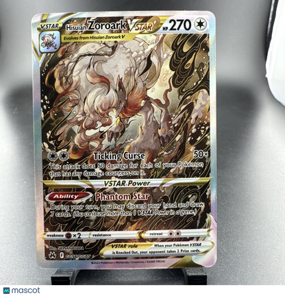 Hisuian Zoroark VSTAR GG56/GG70 Crown Zenith Galarian Gallery Pokemon NM FullArt