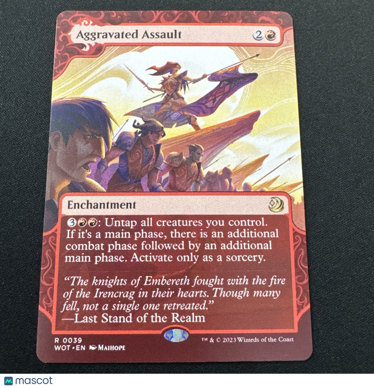 Wizards of the Coast Aggravated Assault Wilds Enchanting Tales Rare Enchantment…