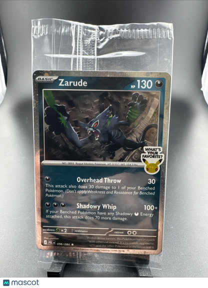 Zarude Pitch Black GAMESTOP PROMO NEW SEALED SAME DAY SHIP