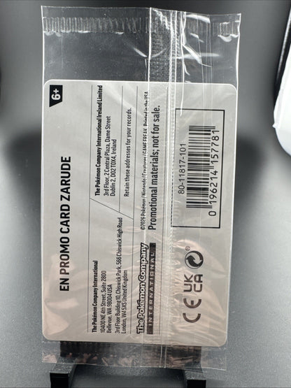 Zarude Pitch Black GAMESTOP PROMO NEW SEALED SAME DAY SHIP