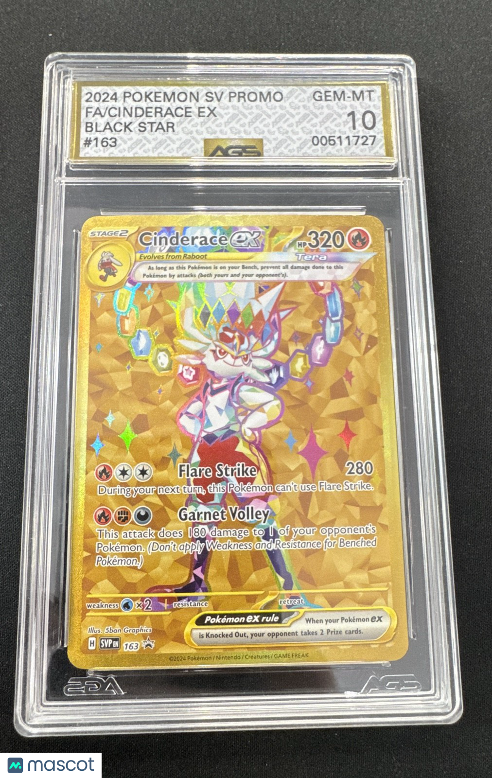 Cinderace ex 163 Sv: Scarlet & Violet Promo Cards Holo
