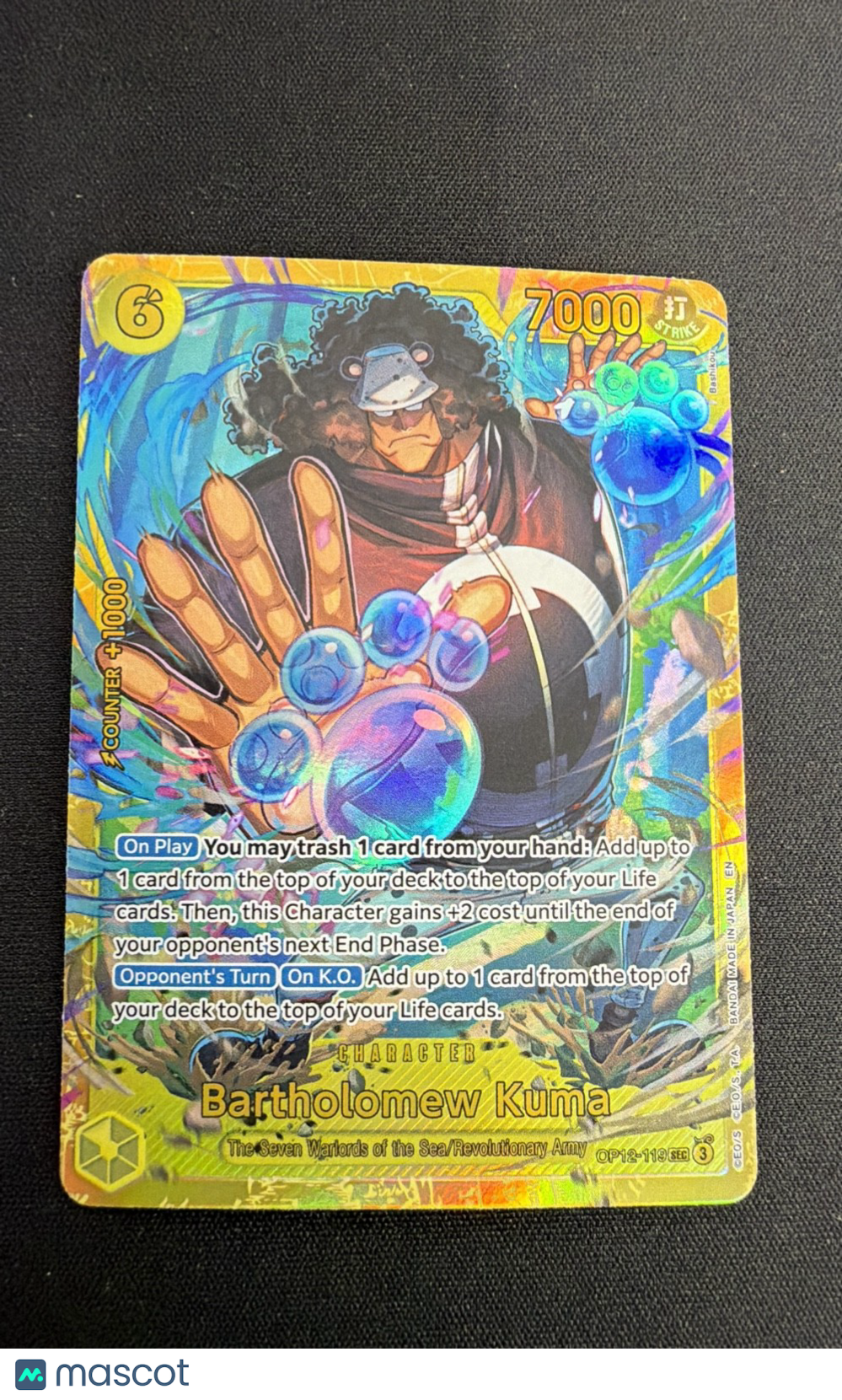 Bartholomew Kuma OP12-119 Legacy of the Master Foil