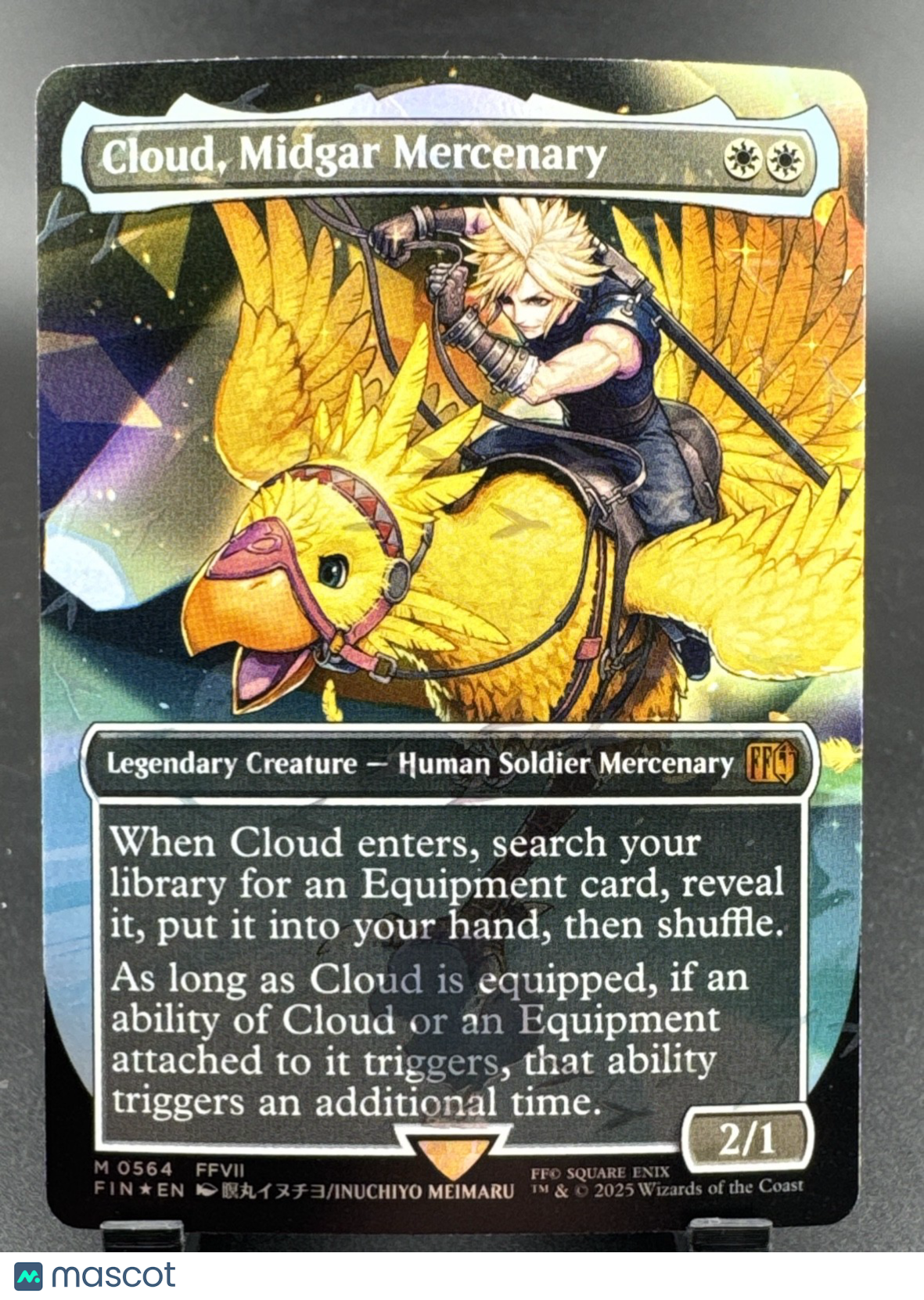 Cloud, Midgar Mercenary (Borderless) (Chocobo Track Foil) Final Fantasy Foil