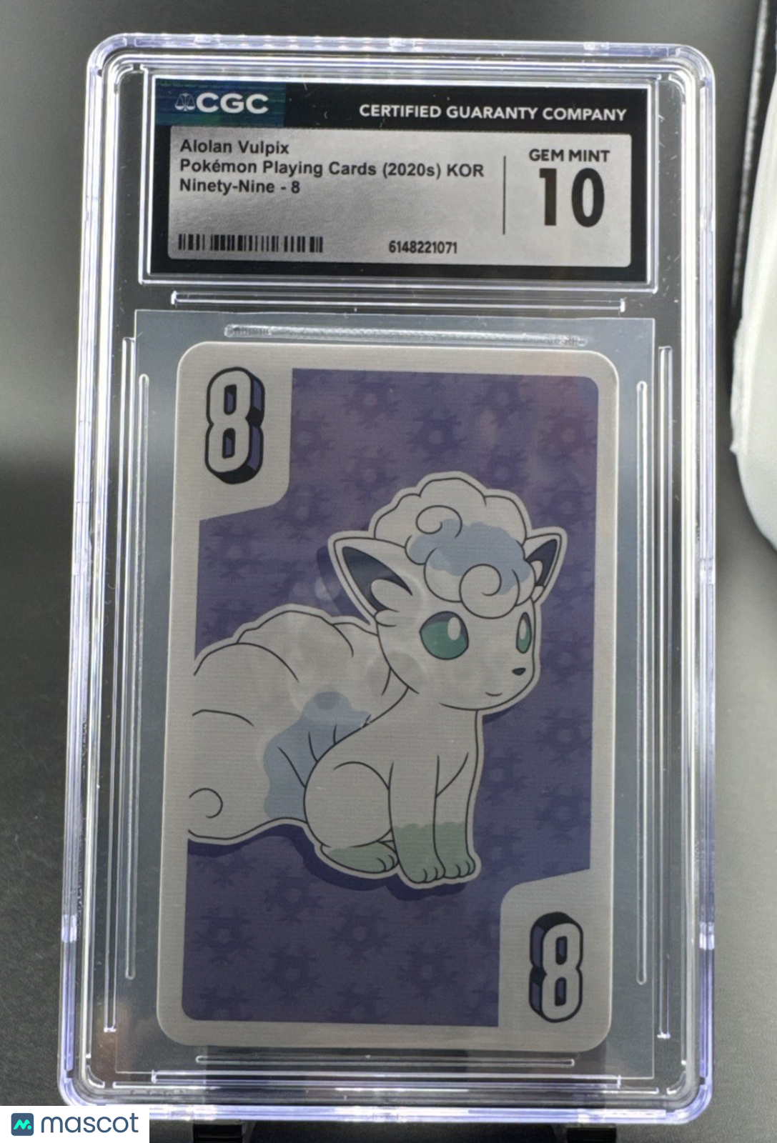 Pokemon TCG Alolan Vulpix Ninety-Nine 8 Playing Cards CGC 10 Gem Mint Korean