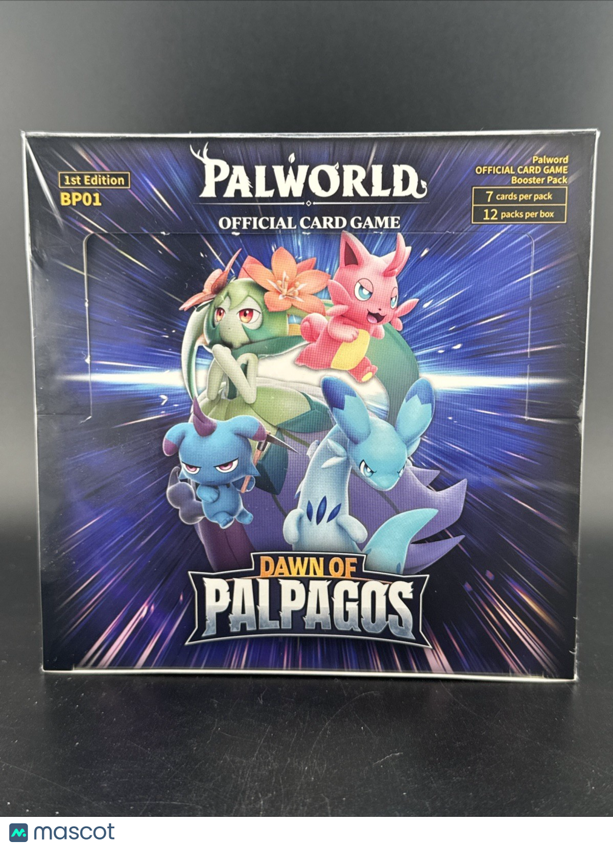 Palworld TCG OCG BP01 English 1st Ed Error Booster Box Sealed