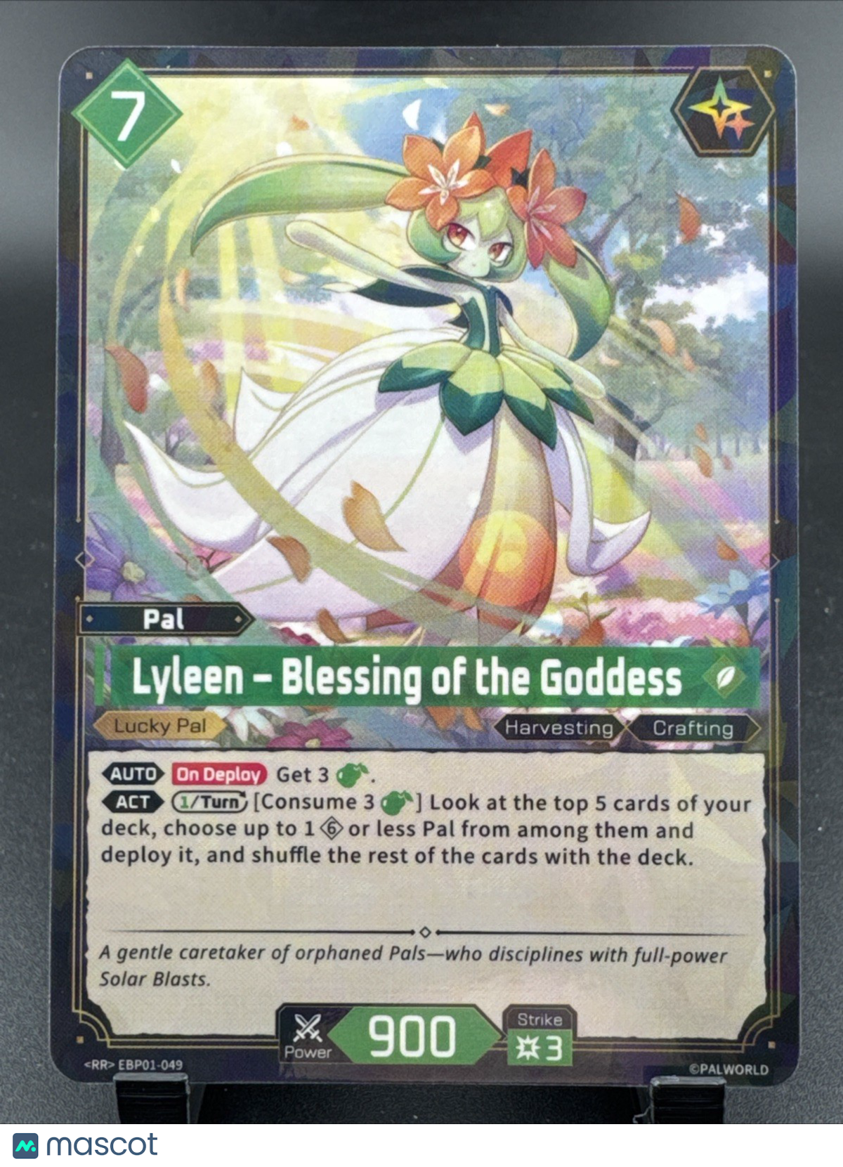 Lyleen – Blessing of the Goddess EBP01-049	RR Double Rare Palworld Dawn of Pal