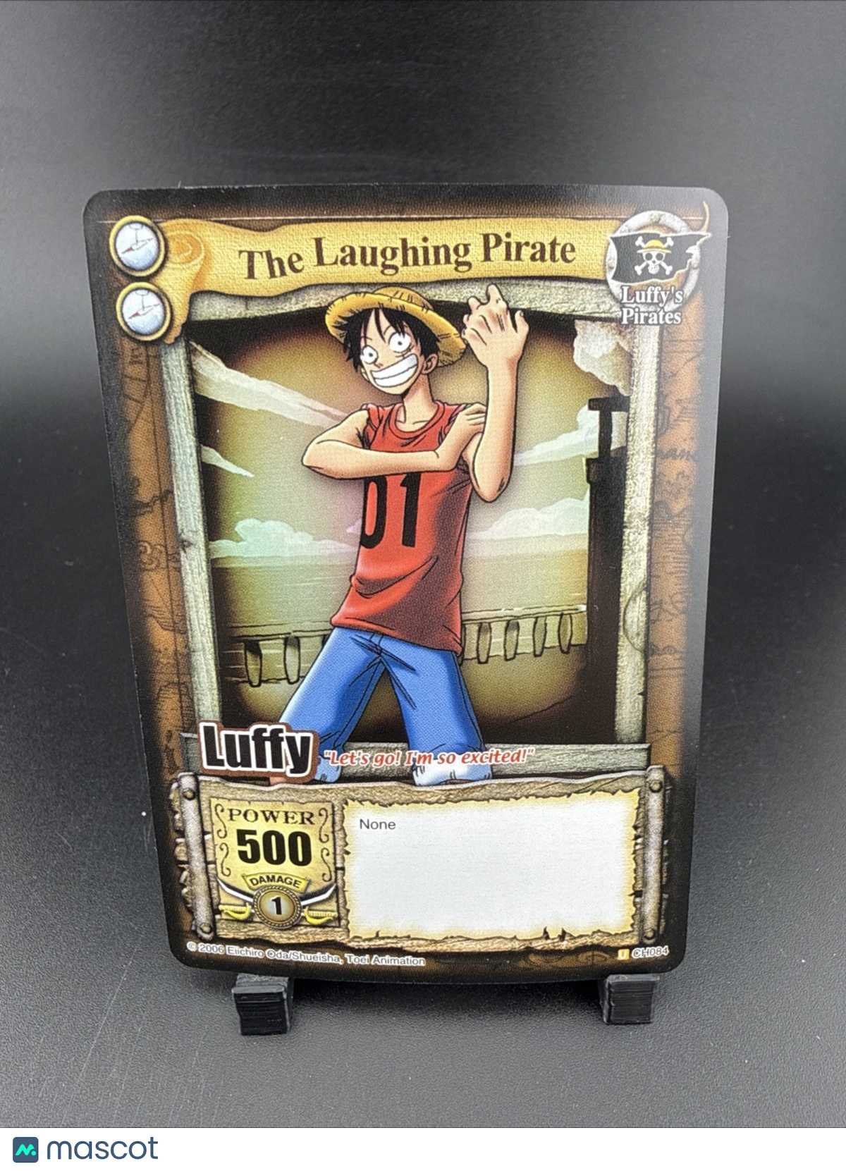 Bandai One Piece CCG Card Luffy The Laughing Pirate Holo Grand Line Vintage 2006