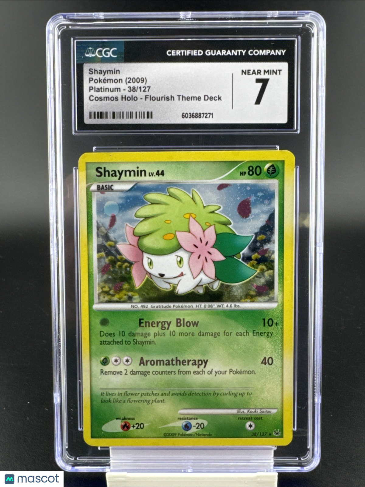 CGC 7 MINT Shaymin 2009 Platinum 38/127 Pokemon