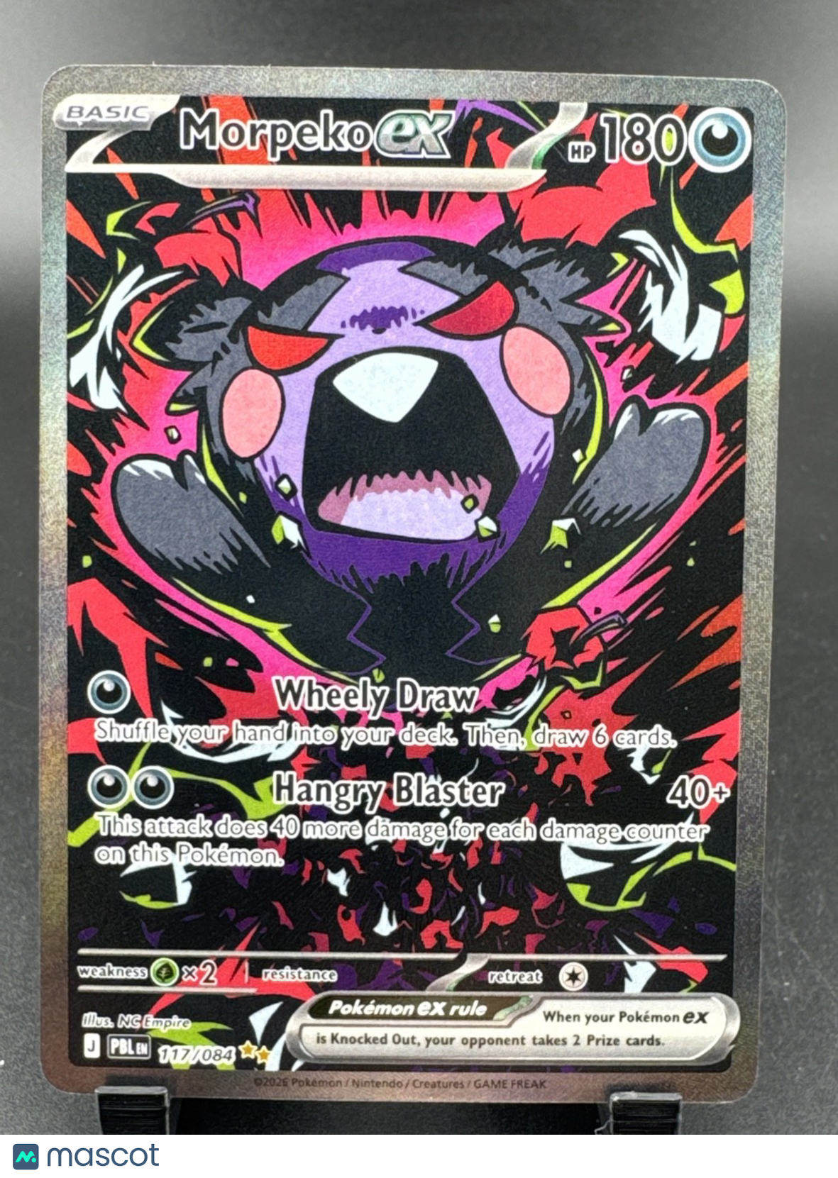 Morpeko ex 117/084 Me05: Pitch Black Holo