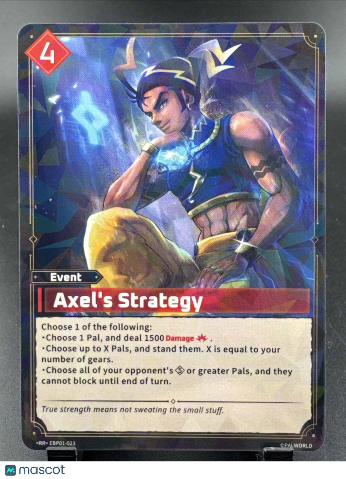 Axel's Strategy EBP01-023	RR Double Rare Palworld Dawn of Palpagos TCG English
