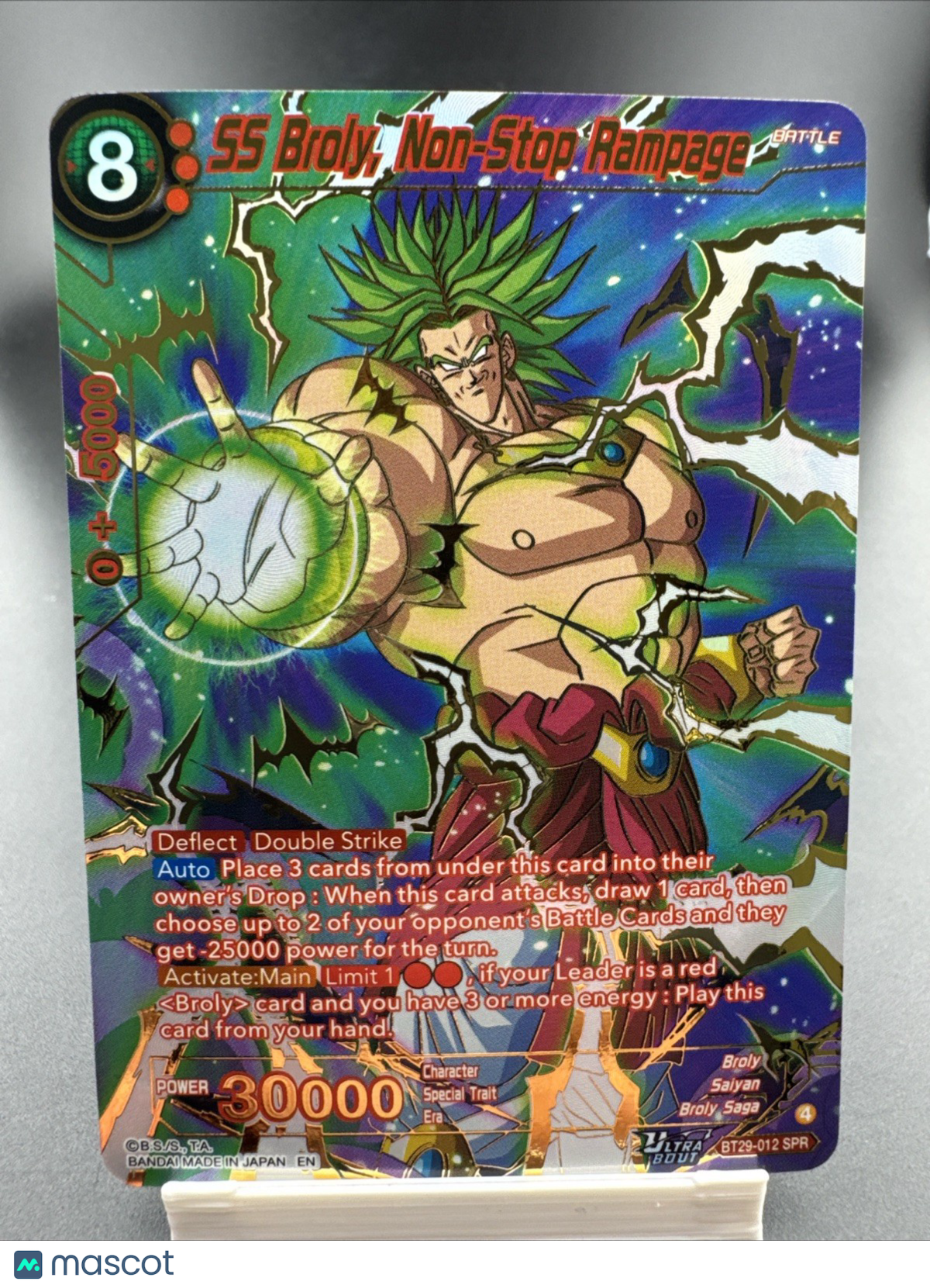 SS Broly, Non-Stop Rampage (SPR) - Fearsome Rivals (Bt29-012)