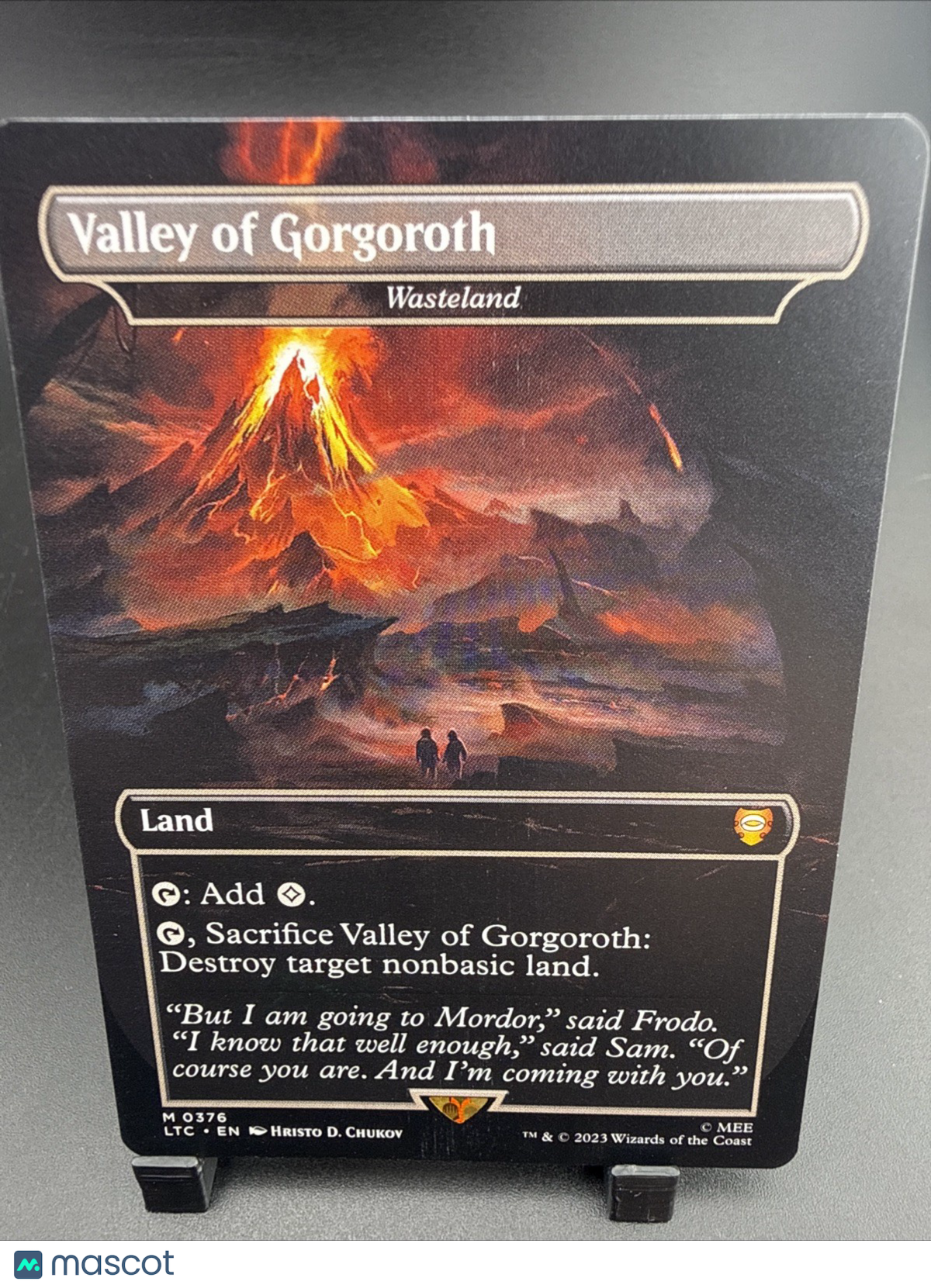 MTG Valley of Gorgoroth LTR Tales of Middle-Earth Full Art Mythic EN #0376