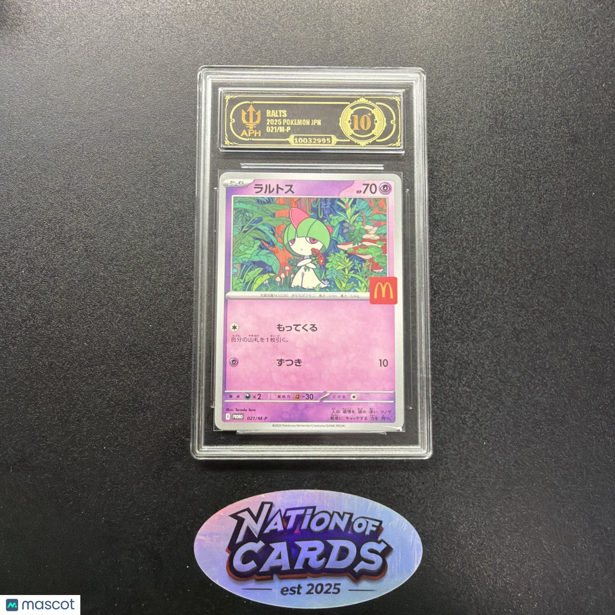 2025 POKEMON JAPANESE RALTS 021/M-P McDonald's Promo APH GOLD 10
